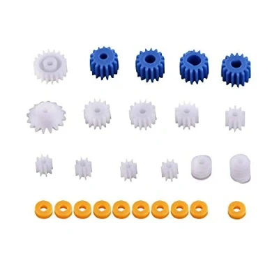 Image of Walfront 26pcs Plastic Spindle Worm Gear Set Assorted Shaft for Aircraft Car Model DIY Kit 2MM/2.3MM/3MM/3.17MM/4MM