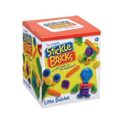 Image of Stickle Bricks Little Builder Construction Set with 30 Pieces Enhance Creativity and Problem Solving Skills Engaging Durable STEM Toy, Suitable for Ages 18 Months+