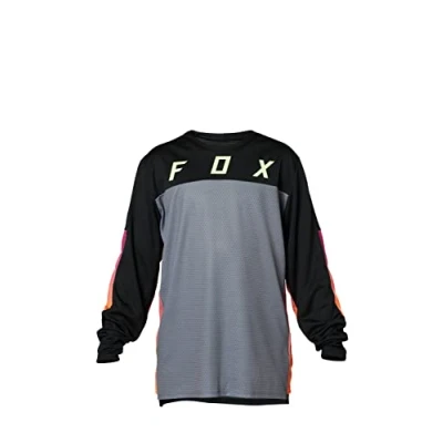 Image of Fox Racing Boys Youth Defend LS Jersey, Race Black, S