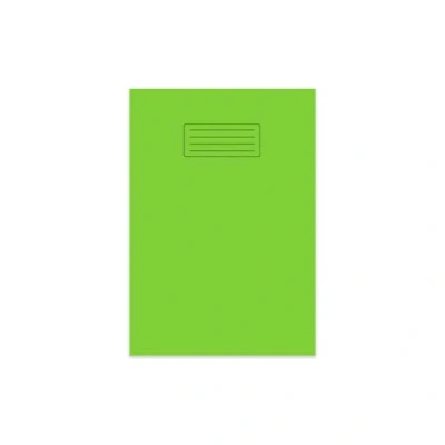 Image of indigo® A4 60 Pages Exercise Book with Bright Laminated Cover 8mm Lined and Margin (Single Pack, Green)