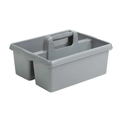 Image of Kitchen Tidy Organiser Cleaning Caddy Multipurpose Tools Storage with Strong Plastic Handle Grey