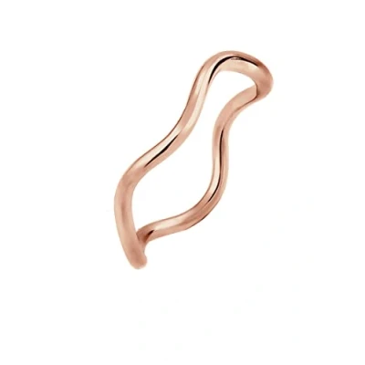 Image of Elli Ring Ladies Waves Minimal Geo Trend in 925 Sterling Silver