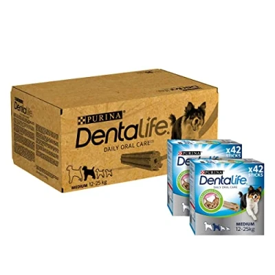 Image of DENTALIFE Medium Dog Treat Dental Chew 42 Stick, Pack of 2