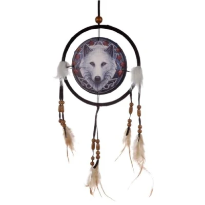 Image of Puckator Lisa Parker Dream Catcher Guardian Wolf 16 cm