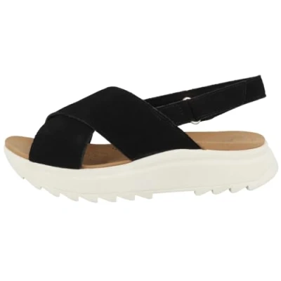 Image of Clarks Women&#039;s Dashlite Wish Sandal, Black SDE, 3 UK