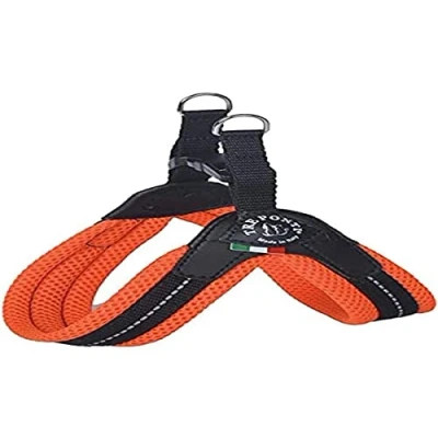 Image of TRE PONTI Easy Fit Mesh Fix Neon Dog Harness, Size 2, Orange