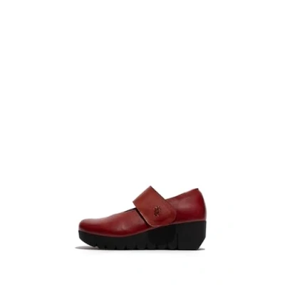 Image of Fly London VARI188FLY Burn Leather Women&#039;s Heels Shoes