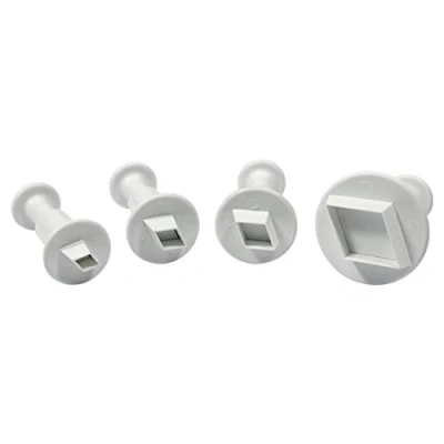 Image of PME MD153 Diamond Plunger Cutters, Small, Medium, Large, X Large Sizes, Set of 4 , White