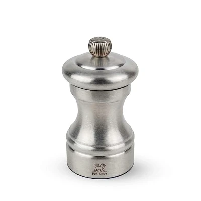 Image of PEUGEOT Bistro Chef 10 cm Salt Mill Classic Grind System Stainless Steel Lifetime Guaranteed Mechanism Made in France