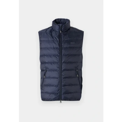 Image of GANT Light VEST Down jacket, Men&#039;s, Size: Medium, Evening blue