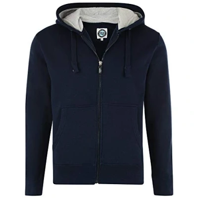 Image of Kam Mens Extra Tall Fleece Hooded Sweat Shirt (503) in Navy XLT