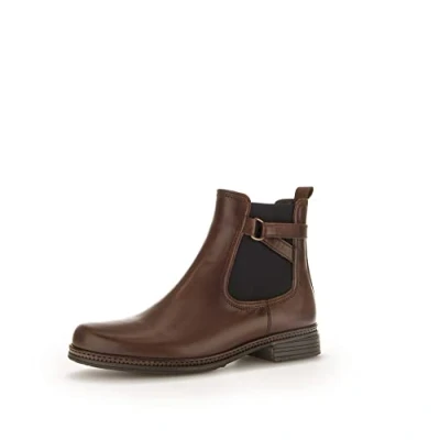 Image of Gabor Women Ankle Boots, Ladies Chelsea Boots,Removable Insole,Low Boots,Half Boots,Bootie,Slip Boots,Lined,Brown (Sattel) / 36,39 EU 6 UK