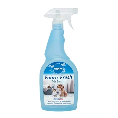 Image of airpure Pet PROUD Fabric Freshener, 750ml Spray, Odour Eliminator, Refresher Spray for the Mattress, Bed, Linen, Carpet, Clothing, Remove Cat&amp;Dog Smells From Home &amp; Car LINEN ROOM Fragrance
