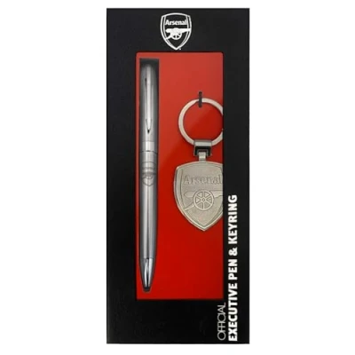 Image of Arsenal FC Pen &amp; Keyring Official Football Executive Gift Boxed