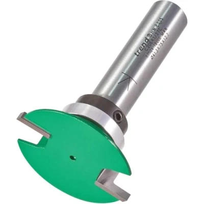 Image of Trend CraftPro Aquamac 63 Recesser Router Cutter Bit, 1/2 Inch Shank, 41.3mm Cut Diameter &amp; 4.8mm Length, Tungsten Carbide Tipped, C206X1/2TC