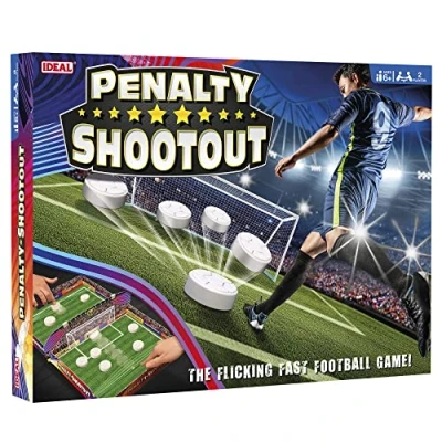 Image of IDEAL Penalty Shootout: The Flicking Fast Football Game! Family Games For 2 Players Ages 6+