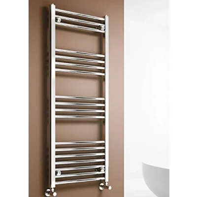 Image of Luxury Heated Bathroom Flat Towel Rail Warmer Radiator Chrome(1000 * 500)