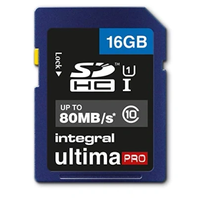Image of Integral INSDH16G10 80U1 UltimaPro 16 GB SDHC Class 10 Memory Card