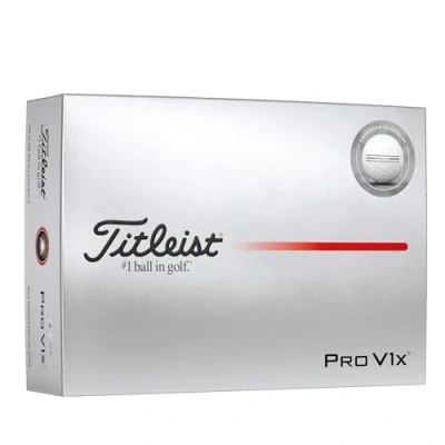 Image of Titleist Pro V1x Enhanced Alignment Golf Ball, Pack of 12
