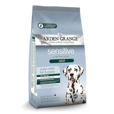 Image of Arden Grange Sensitive Adult Dry Dog Food Grain Free, Fresh Ocean White Fish and Potato, 11.5kg