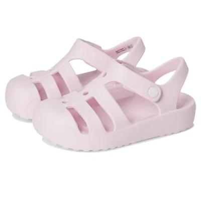 Image of Crocs Unisex Child Classic Fisherman Sandal, Kids and Toddler Sandals, Pink Milk, 6 UK
