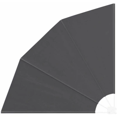 Image of vidaXL Balcony Privacy Screen Folding Manual Black 160 x cm Fabric