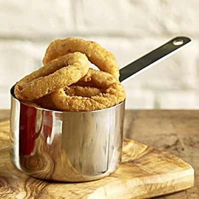 Image of Genware MSP7 Mini Saucepan, Stainless Steel, 7.2 cm x 4.7