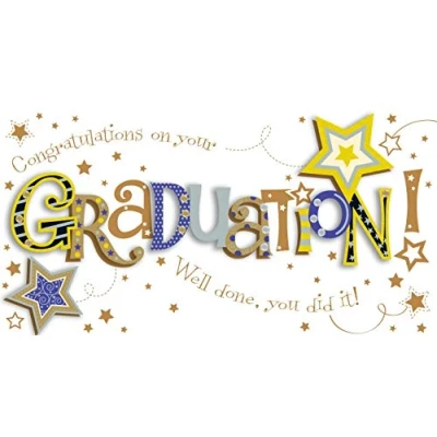 Image of Graduation Congratulations Embellished Greeting Card By Talking Pictures Cards