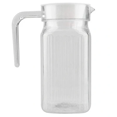 Image of Pitcher, Acrylic Pitcher Beverage Transparent Juice Bottle Ice Cold Jug with Lid for Home and Bar(500ML)