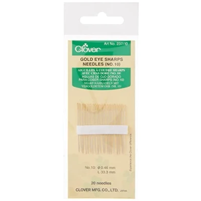 Image of clover Gold Eye Sharp Needles No. 10