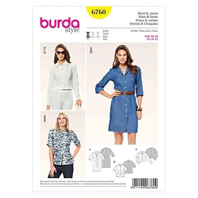 Image of Burda B6760 Misses &#039;Dress and Jacket
