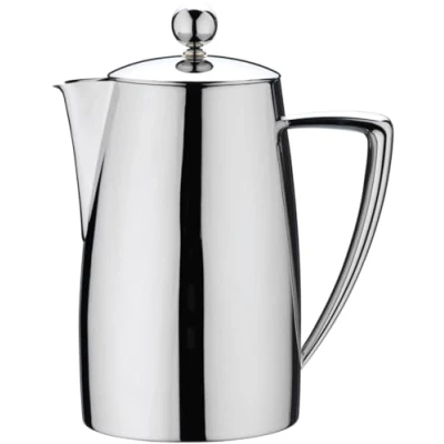 Image of Café Stal Thermal Wall Art Deco Range 18/10 Stainless Steel Mirror Finish Cafetiere, 8 Cup