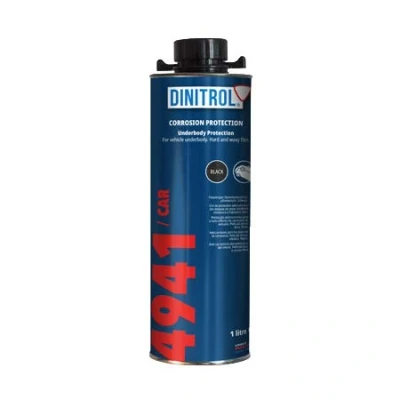 Image of REJEL DINITROL 4941 UNDERBODY CHASSIS RUST PROOFING BLACK WAX 1 LITRE CAN (with Schutz style screw cap)