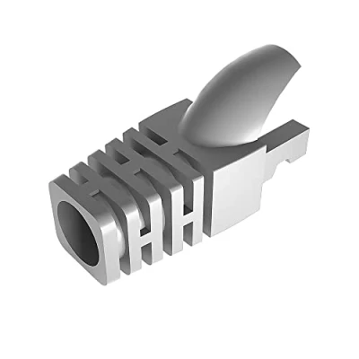 Image of VIVOCH 50 Pcs Cat5 Cat5E Cat6 Strain Relief Boot, RJ45 Plug Connector Cover Modular Network Cap Cable Boots, LightGrey
