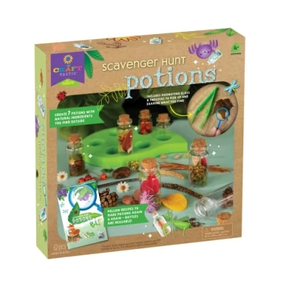 Image of Craft Tastic Scavenger Hunt Potions Nature DIY Kit Create Magical Makes 7 Comes with Recipe Book Ages 4+ Adult Help