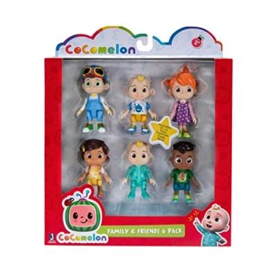Image of Cocomelon Family &amp; Friends 6 Figure Pack Mixed WT80107