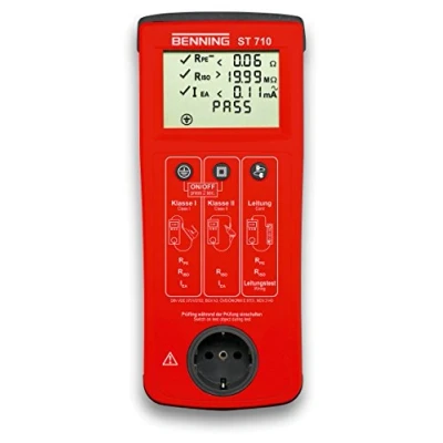 Image of Benning 050308 &quot;ST 710&quot; Appliance Tester, Red