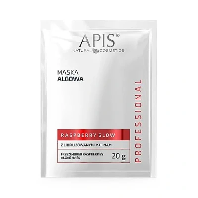 Image of Apis Professional Raspberry Glow Maska Algowa z Liofilizowanymi Malinam dla Każdego Rodzaju Cery 20g