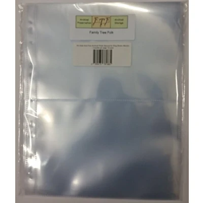 Image of Enigma Xtra Acid Free HD A4 Portrait E2 Photo Sleeves for Ring Binder Albums 2 Pocket per Page (10 Pack)