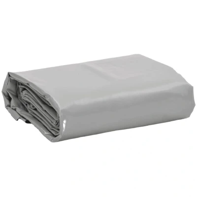 Image of vidaXL Tarpaulin Grey 4x5 m 650 g/m²