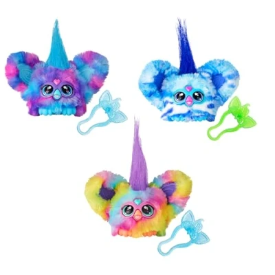 Image of Furby Furblets Ooh Koo, Luv Lee and Ray Vee Mini Electronic Plush Toy