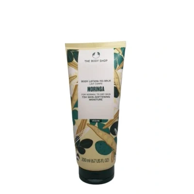Image of THE Body SHOP Moringa Lotion to Milk for Normal Dry Skin 72H Moisture Vegan 200 ml