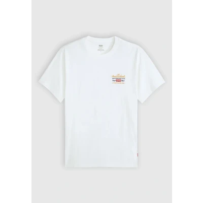 Image of Levi&#039;s Relaxed FIT Print Tshirt, Men&#039;s, Size: Large, Archive sport emb prep 5 white plus