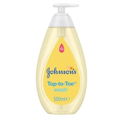 Image of Johnson&#039;s Baby Top to Toe Wash (1 x 500 ml), Gentle &amp; Mild Head for Newborn Care, Essentials No More Tears Wash, Suitable Babies First Bath, Kids and Adults
