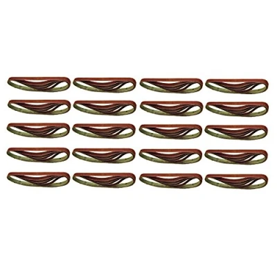 Image of Belt Power Finger File Sander Abrasive Sanding Belts 457mm x 13mm 80 Grit 100pk