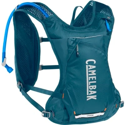 Image of CamelBak Chase Adventure 8 Vest Cycling Hydration / Pack Litre Storage w 2 BPA Free Reservoir Water Bladder, Moroccan Blue