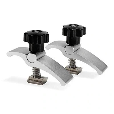 Image of Genmitsu 2PCS T Track Mini Hold Down Clamp Kit, CNC Router for Woodworking and Metalworking, Compatible with 3018 Machines, PRO/ PROVer/ MX3, 6.5cm Lx 2cm Wx 5cm H