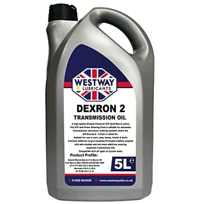 Image of ATF Dexron 2 Power Steering Fluid/Automatic Transmission Fluid DII 5 Litres Made in UK