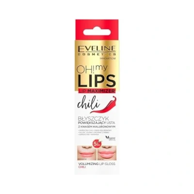 Image of Eveline Oh My Lips Lip Maximizer Gloss Volumizing Chili Pepper 4.5ml