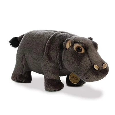 Image of Aurora, 26289, MiYoni Hippopotamus, 10.5In, Soft Toy, Grey